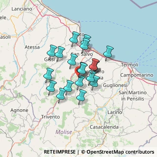 Mappa Via Toscana, 86030 Mafalda CB, Italia (9.845)
