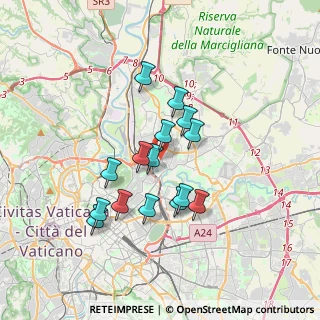Mappa Via Val di Cogne, 00141 Roma RM, Italia (3.10333)