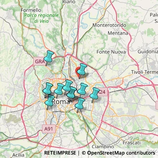 Mappa Via Giannutri, 00141 Roma RM, Italia (6.52231)