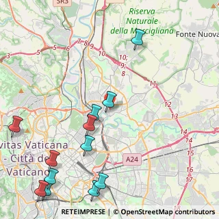Mappa Via Giannutri, 00141 Roma RM, Italia (6.12583)