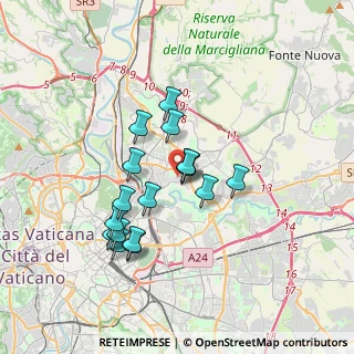Mappa Via Giovanni Pontano, 00141 Roma RM, Italia (3.15353)