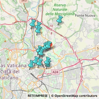 Mappa Via Guelfo Civinini, 00141 Roma RM, Italia (3.17733)