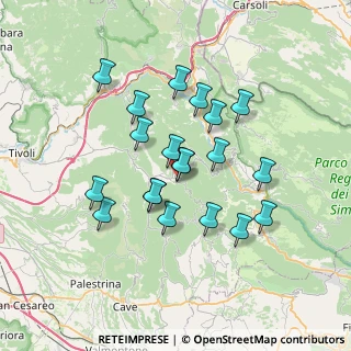 Mappa 00025 Gerano RM, Italia (6.4645)