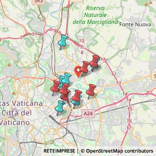 Mappa Via Emilio de Marchi, 00141 Roma RM, Italia (2.90308)