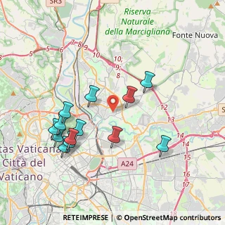 Mappa Via Emilio de Marchi, 00141 Roma RM, Italia (4.11077)