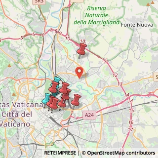 Mappa Via Emilio de Marchi, 00141 Roma RM, Italia (3.9575)