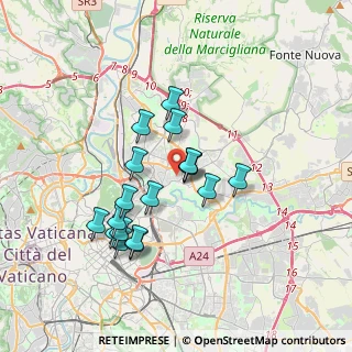 Mappa Via Emilio de Marchi, 00141 Roma RM, Italia (3.25556)