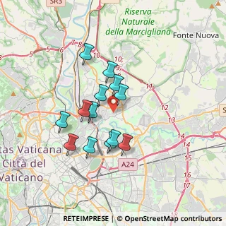 Mappa Via Emilio de Marchi, 00141 Roma RM, Italia (3.00154)