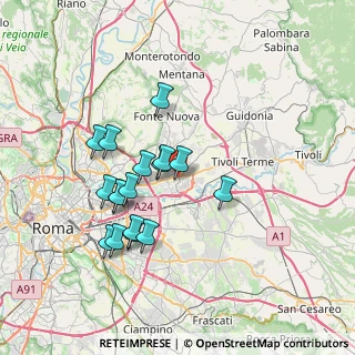 Mappa Via S. Getullo, 00131 Roma RM, Italia (6.84412)