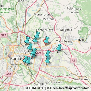 Mappa Via Castrocielo, 00131 Roma RM, Italia (6.89143)