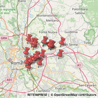 Mappa Via Castrocielo, 00131 Roma RM, Italia (5.916)