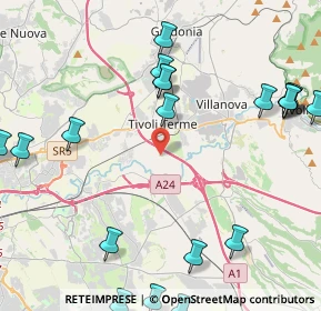 Mappa Via Gerolamo Frescobaldi, 00019 Tivoli RM, Italia (6.0555)
