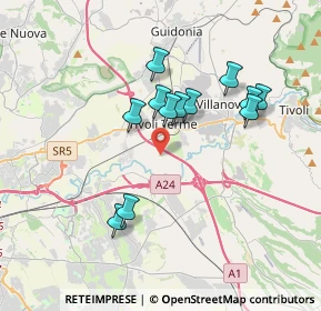 Mappa Via Gerolamo Frescobaldi, 00019 Tivoli RM, Italia (3.36417)