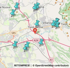 Mappa Via Gerolamo Frescobaldi, 00019 Tivoli RM, Italia (4.94214)