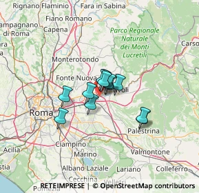 Mappa Via Gerolamo Frescobaldi, 00019 Tivoli RM, Italia (7.615)