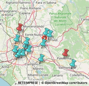 Mappa Via Gerolamo Frescobaldi, 00019 Tivoli RM, Italia (16.99867)