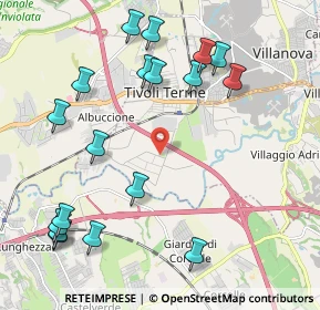 Mappa Via Gerolamo Frescobaldi, 00019 Tivoli RM, Italia (2.60722)