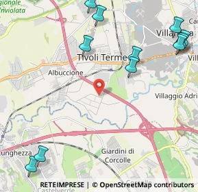 Mappa Via Gerolamo Frescobaldi, 00019 Tivoli RM, Italia (3.14455)