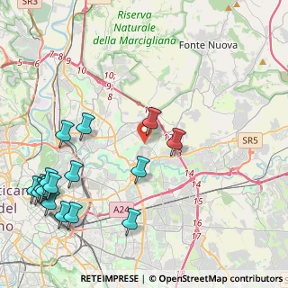 Mappa Via Antonio Provolo, 00156 Roma RM, Italia (5.885)