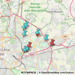 Mappa Via Antonio Provolo, 00156 Roma RM, Italia (3.58091)