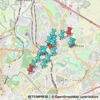 Mappa Via Valle Martello, 00141 Roma RM, Italia (1.30765)