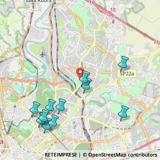 Mappa Via Valle Martello, 00141 Roma RM, Italia (2.66636)