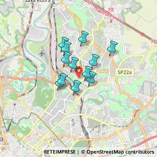 Mappa Via Valle Martello, 00141 Roma RM, Italia (1.23167)
