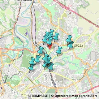 Mappa Via Valle Martello, 00141 Roma RM, Italia (1.443)