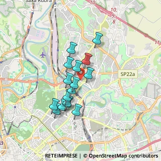 Mappa Via Valle Martello, 00141 Roma RM, Italia (1.49438)