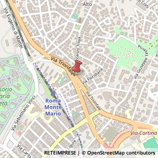 Mappa Via Vincenzo Troya,  1, 00135 Roma, Roma (Lazio)