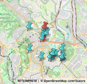 Mappa Via Agostino Bassi, 00191 Roma RM, Italia (1.55222)