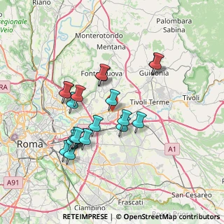 Mappa Via Monti della Laga, 00131 Roma RM, Italia (7.1005)
