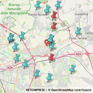 Mappa Via Monti della Laga, 00131 Roma RM, Italia (5.454)