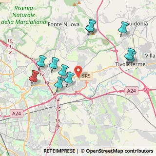 Mappa Via Monti della Laga, 00131 Roma RM, Italia (4.46273)