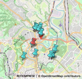 Mappa Via del Foro Italico, 00191 Roma RM, Italia (1.402)