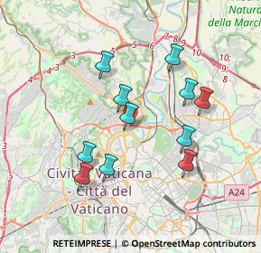 Mappa Via del Foro Italico, 00191 Roma RM, Italia (3.52091)