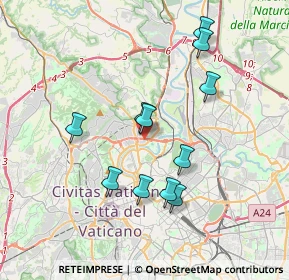 Mappa Via del Foro Italico, 00191 Roma RM, Italia (3.61091)