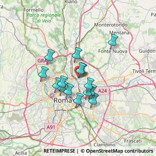 Mappa Via Val Senio, 00141 Roma RM, Italia (5.60267)