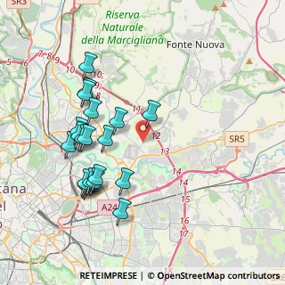 Mappa Via Fabriano, 00156 Roma RM, Italia (4.234)