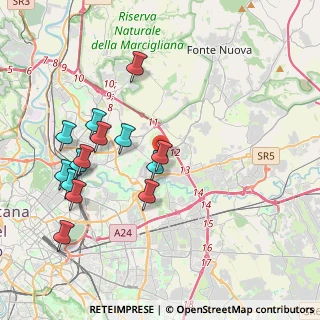 Mappa Via Fabriano, 00156 Roma RM, Italia (4.34643)