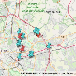 Mappa Via Fabriano, 00156 Roma RM, Italia (4.39583)