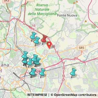 Mappa Via Fabriano, 00156 Roma RM, Italia (4.795)