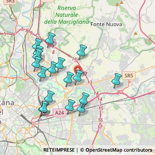 Mappa Via Fabriano, 00156 Roma RM, Italia (4.215)