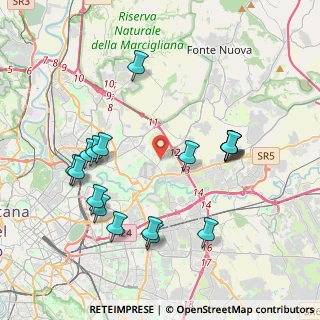 Mappa Via Fabriano, 00156 Roma RM, Italia (4.42941)