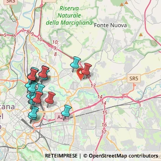 Mappa Via Fabriano, 00156 Roma RM, Italia (5.2435)