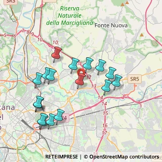 Mappa Via Fabriano, 00156 Roma RM, Italia (4.17647)