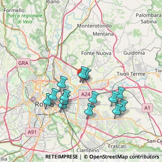 Mappa Via Fabriano, 00156 Roma RM, Italia (7.51571)