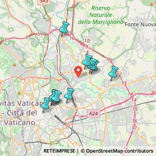 Mappa Via Della Verna, 00141 Roma RM, Italia (3.63364)