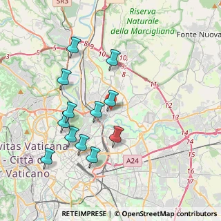 Mappa Via Della Verna, 00141 Roma RM, Italia (4.01833)
