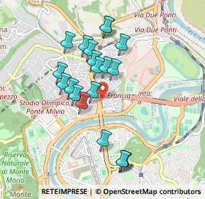 Mappa Area di Servizio Agip, 00191 Roma RM, Italia (0.8835)